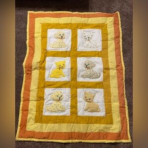 Vintage handmade Animal Patchwork Quilt *never used*